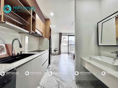 Public balcony studio view room design tone with a fancy color in District 2