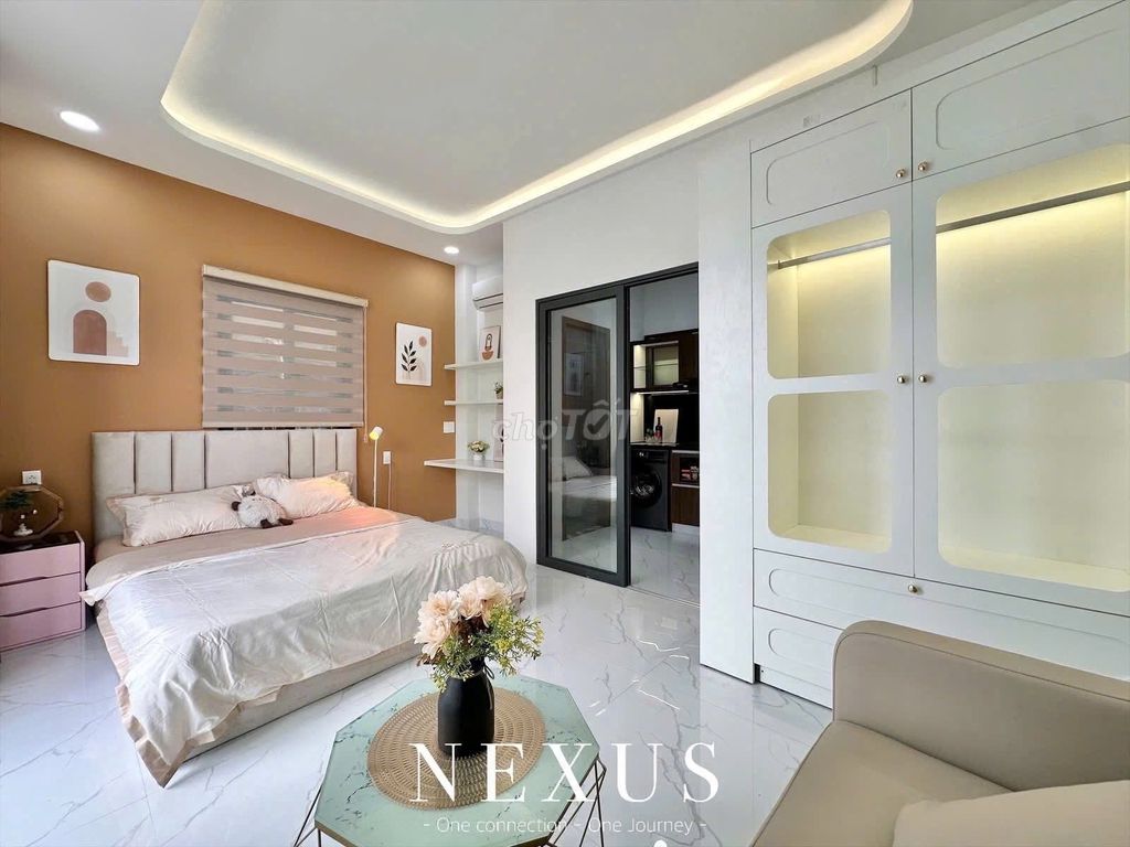 apartment one new bedroom is 100 percent built -- balcony -- near Nguyễn Thái Sơn great literature