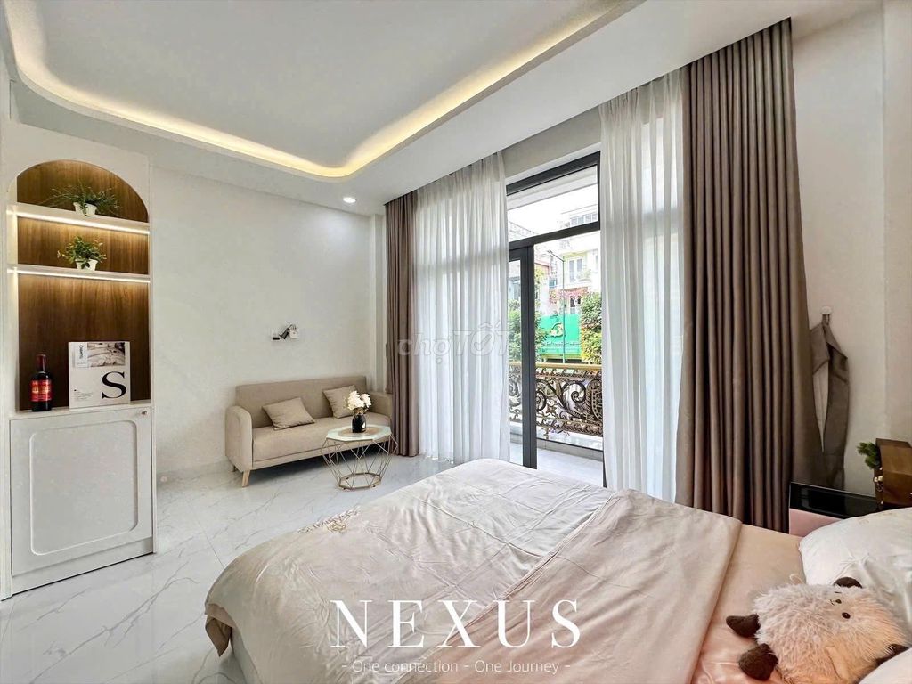 apartment one new bedroom is 100 percent built -- balcony -- near Nguyễn Thái Sơn great literature