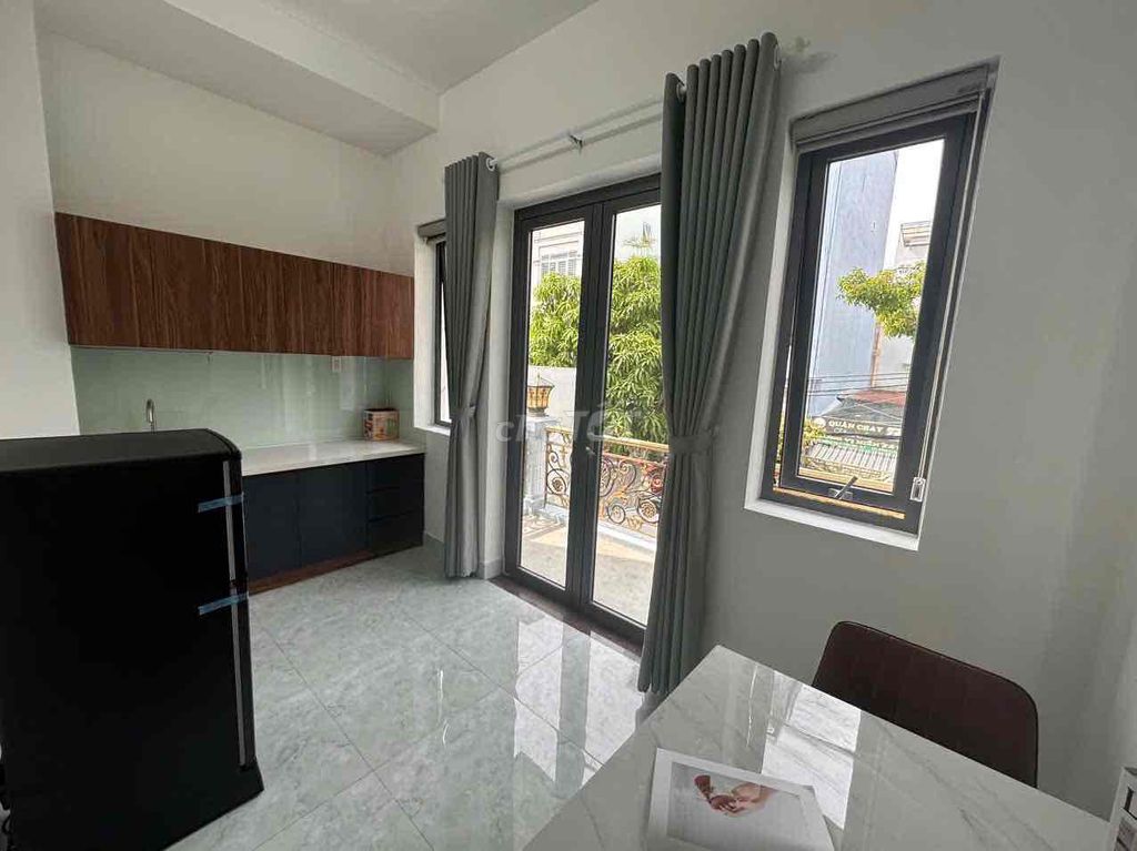 The apartment is empty. One bedroom. One bathroom.