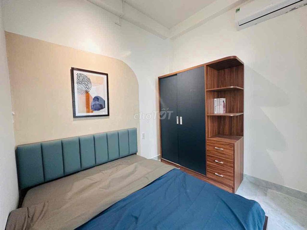 The apartment is empty. One bedroom. One bathroom.