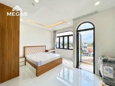 balcony apartment - full interior + washing machine - right emart Phan Huy Ích