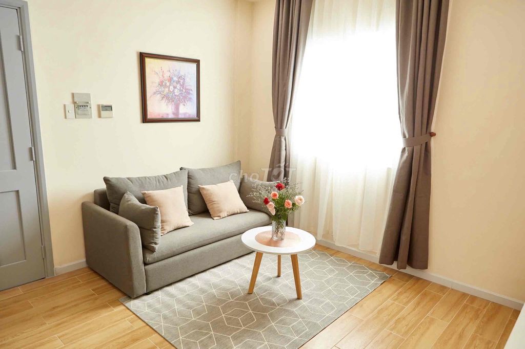The apartment. A high-end bedroom near the latest airport.