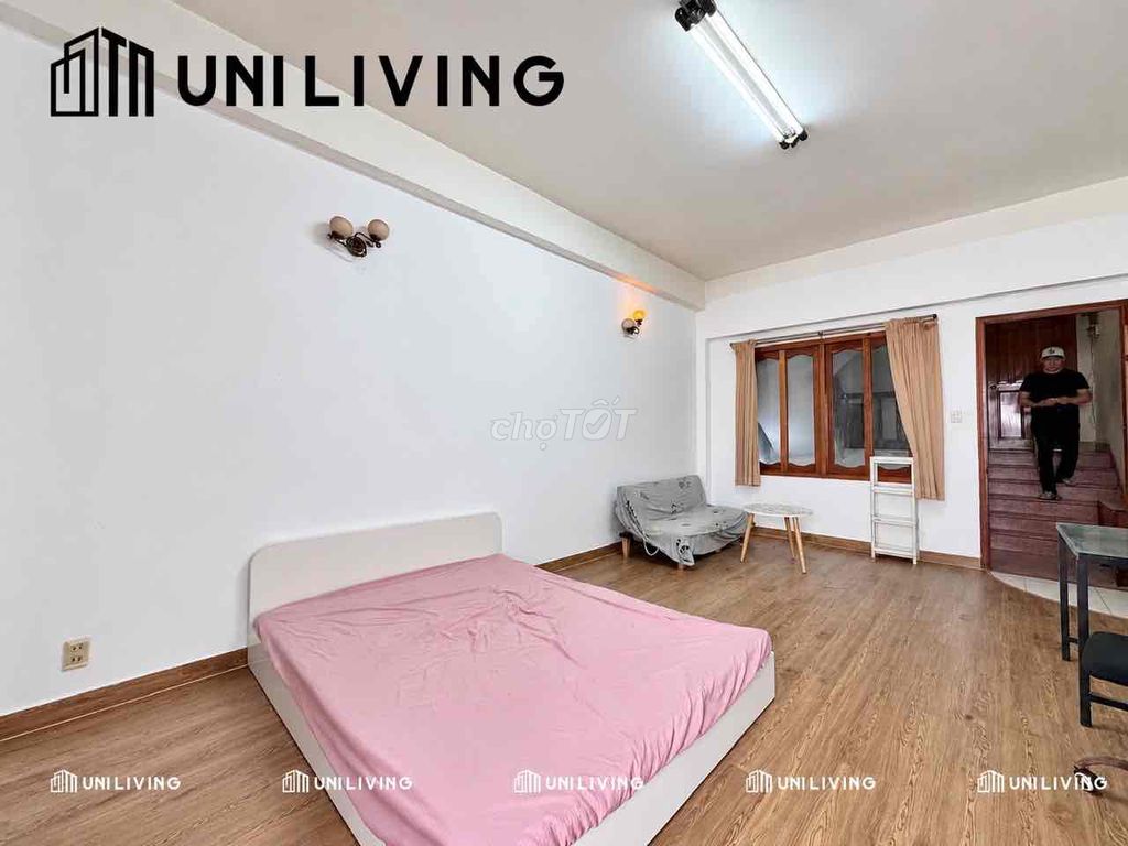 Rent the room right away. The staff's 40-foot-and-a-half wide.