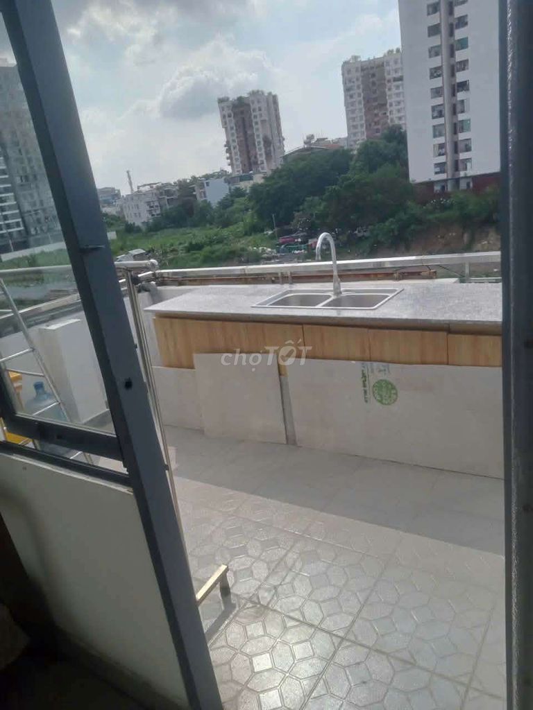 The room is wide, private toilet, full interior.