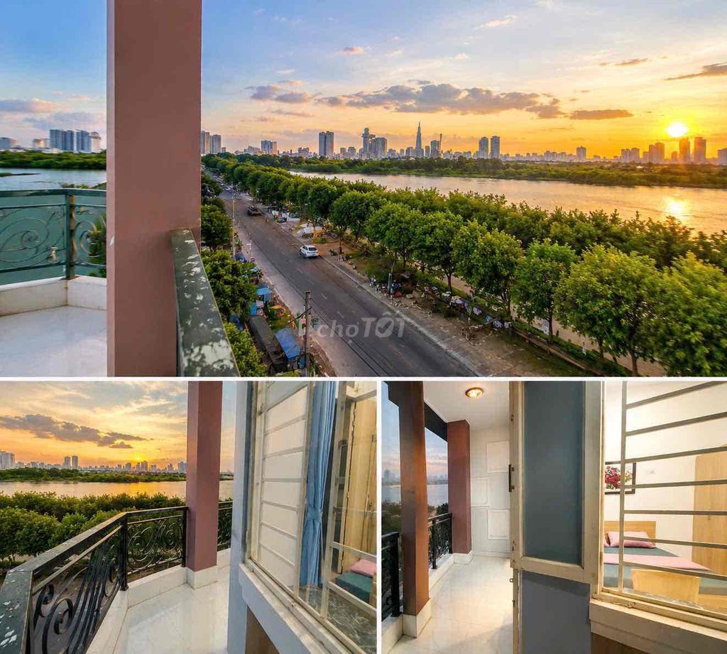 Super open balcony studio - full interior near palm bridges and District 8th.
