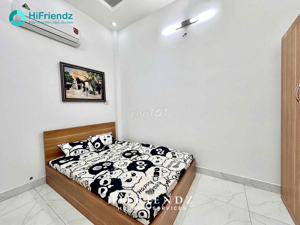 Super open balcony studio - full interior near palm bridges and District 8th.