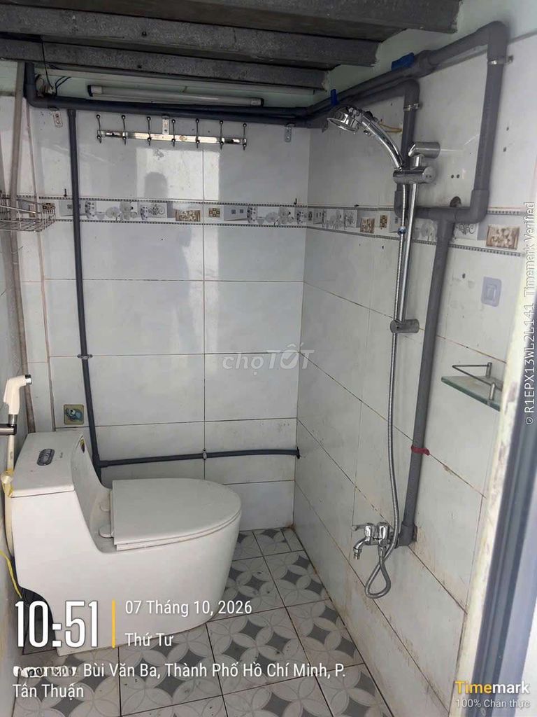 The original building, 44 Bùi Văn Ba Street, area 3 x 7, 1 floor, 2 bedroom, one bathroom.