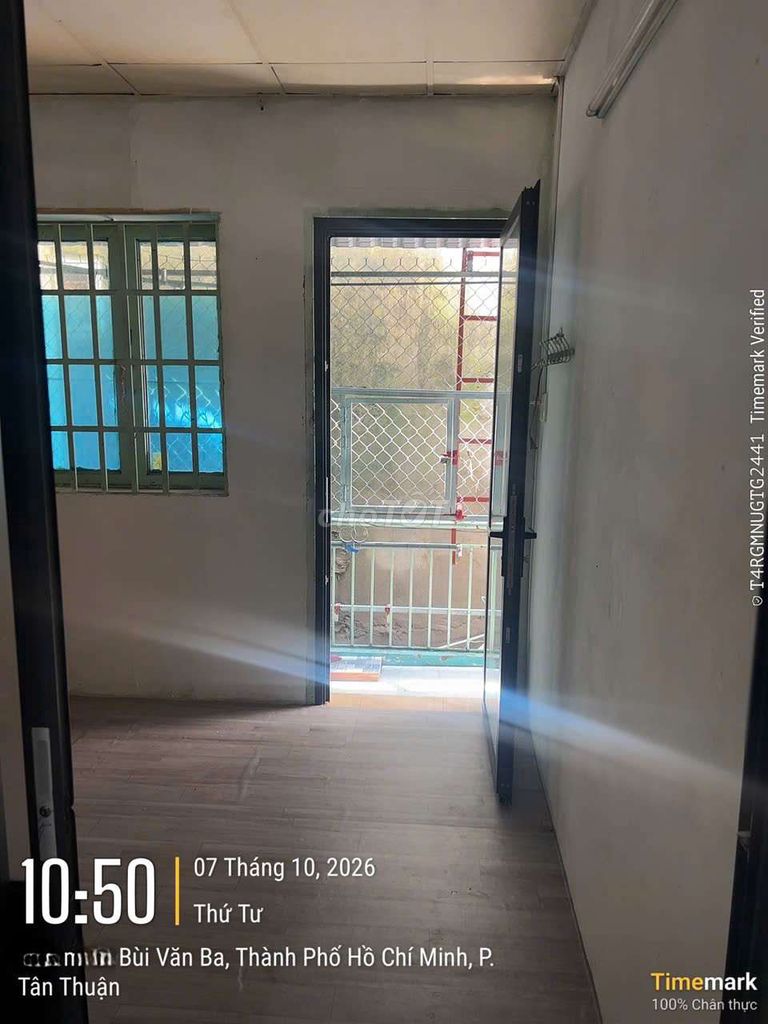 The original building, 44 Bùi Văn Ba Street, area 3 x 7, 1 floor, 2 bedroom, one bathroom.