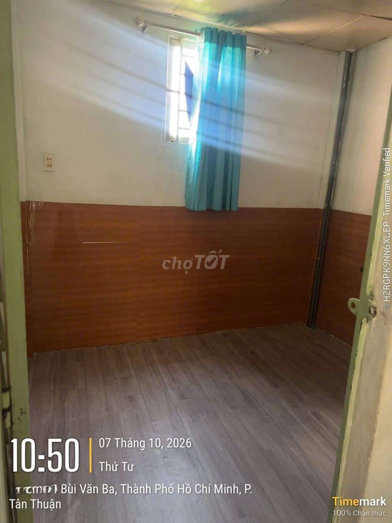 The original building, 44 Bùi Văn Ba Street, area 3 x 7, 1 floor, 2 bedroom, one bathroom.