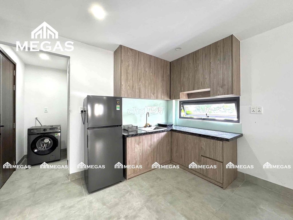 In the 1st floor of the High Bed Room, there's a private washing machine.