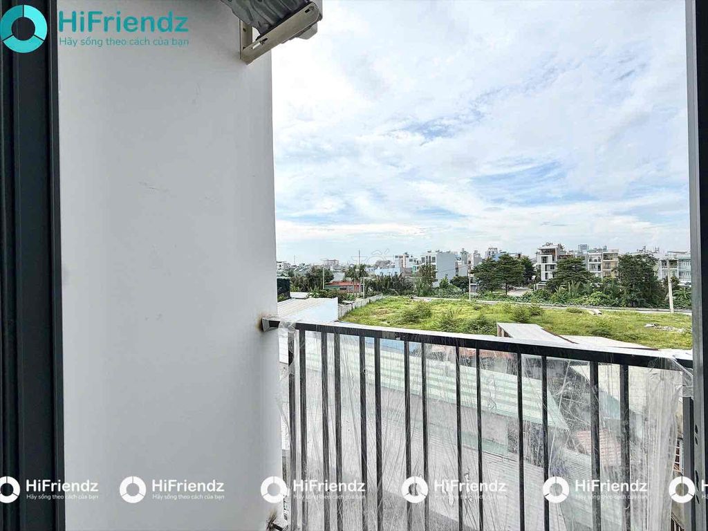The balcony studio is newly built near the university.