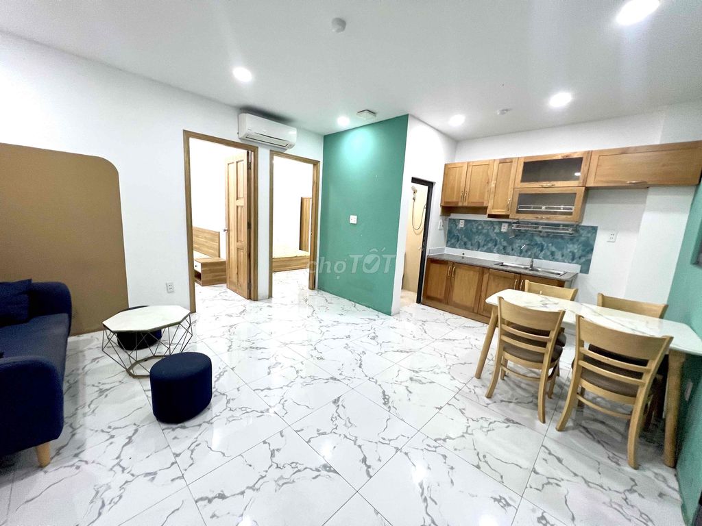 The two-size-price apartment. Good price for the second district.