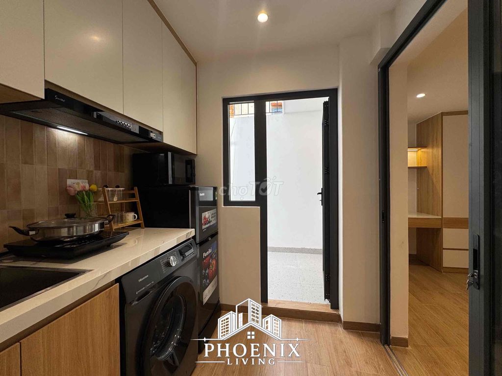 apartment 1 bedroom - full interior kitchen - right behindart Phan Huy Ích