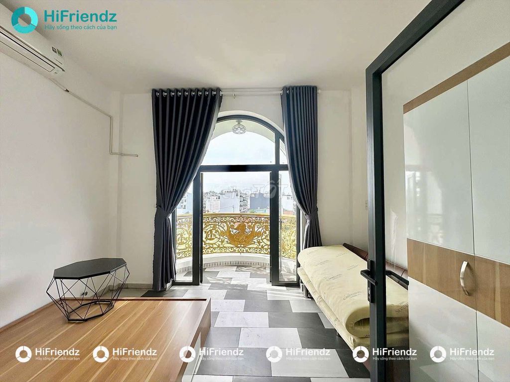Separation studio full interior - large balconies - close to green town apartment