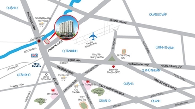 Rents Phúc Yên 3, Phan Huy Ích, 72 m2 (3 bedroom) R-D