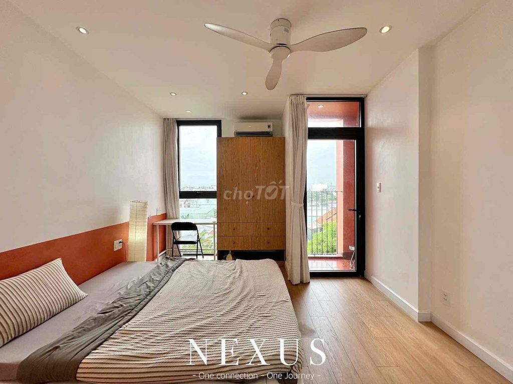Rent the private balcony service apartment right here in Vườn Lài An Phú Đông.