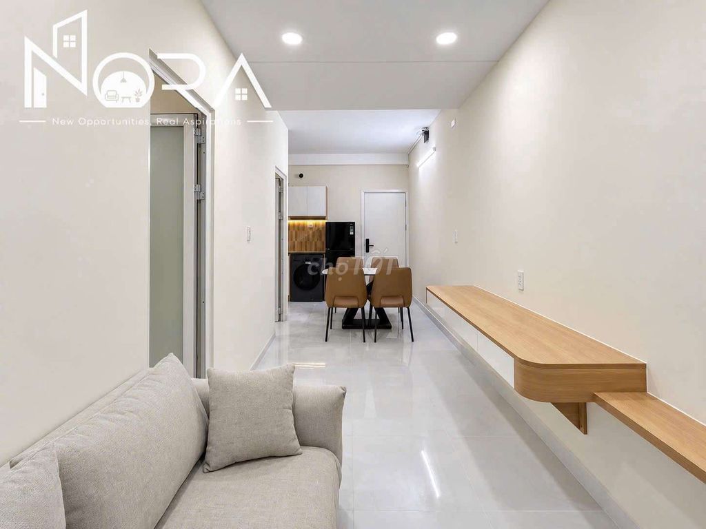 Two bedrooms, two full bedrooms, new building 100% beautiful near the third quarter.