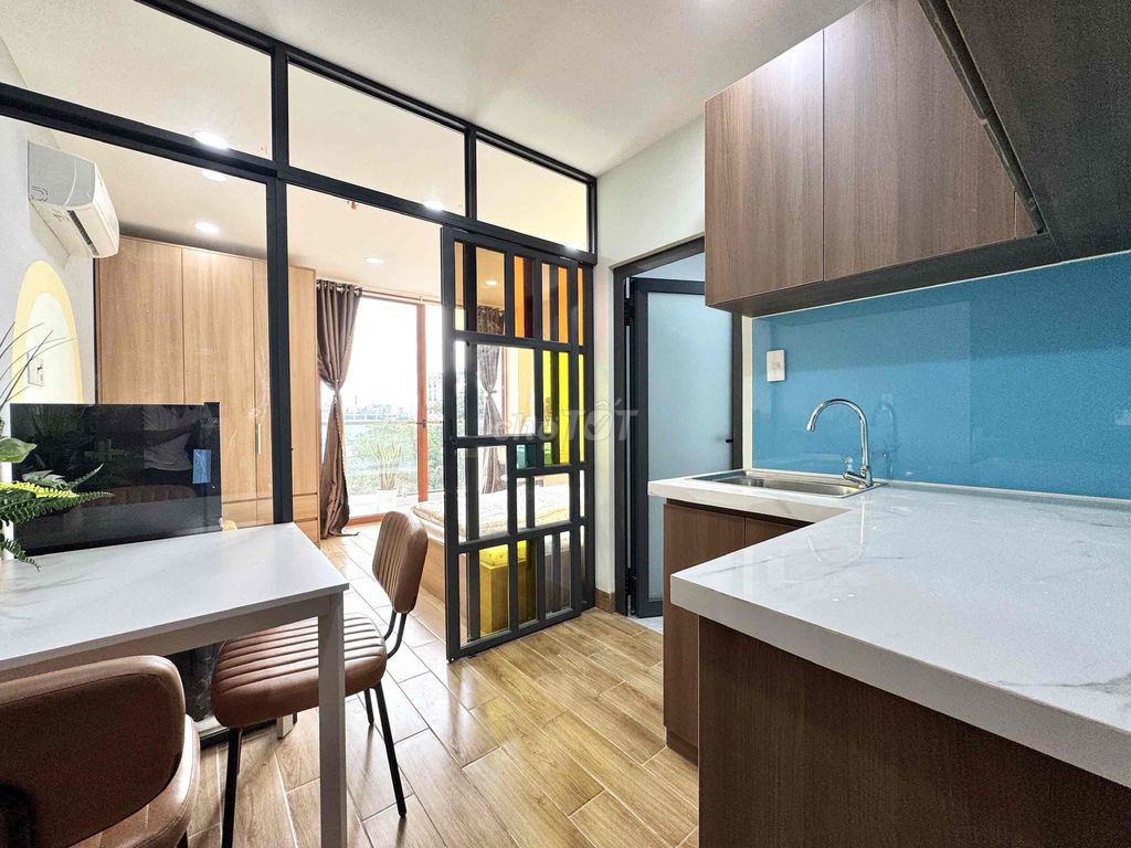 One bedroom - kitchen cup - full interior right on toart Phan Huy Ích