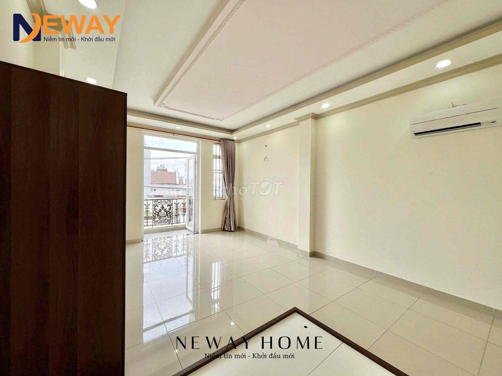 The big balcony service apartment is located in the Y-shaped interior, close to aeon mall Tân Phú