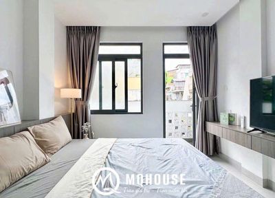 A kitchen-scol-silent bedroom. Full interior + private washing machine, television