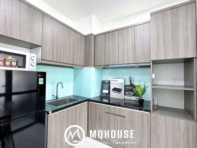 A kitchen-scol-silent bedroom. Full interior + private washing machine, television
