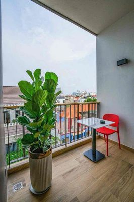 The luxry balcony studio in the center of District 2 moved in at the Hot House.