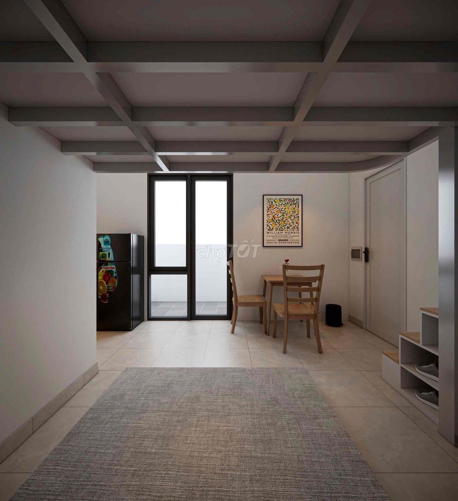 Rent a service apartment near District 9's public college.