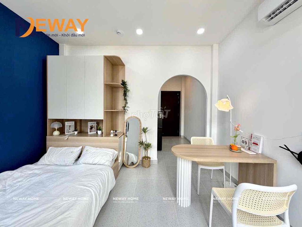 A balcony bedroom, full of beautiful furniture near the new Gò Vấp center.
