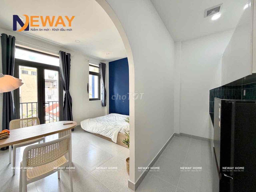 A balcony bedroom, full of beautiful furniture near the new Gò Vấp center.