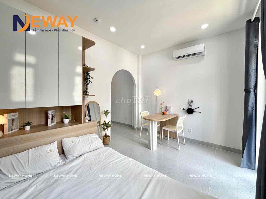 A balcony bedroom, full of beautiful furniture near the new Gò Vấp center.