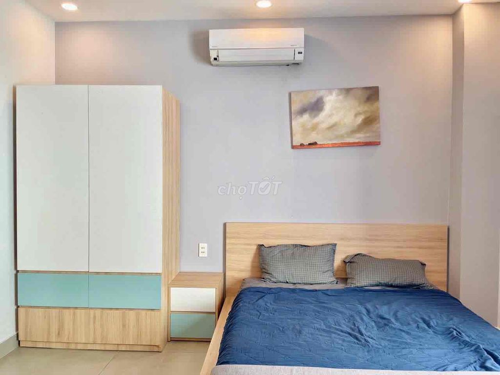 apartment 35 m2 fresh bancol 100% Nơ Trang Long - near the market Mrs. C understand