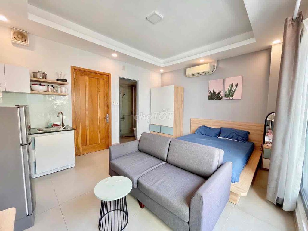 apartment 35 m2 fresh bancol 100% Nơ Trang Long - near the market Mrs. C understand