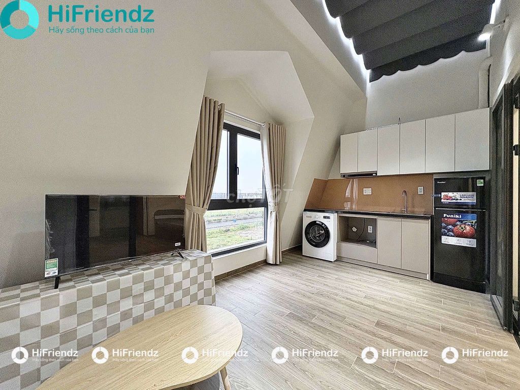 Room service one bedroom full interior - with private washing machines
