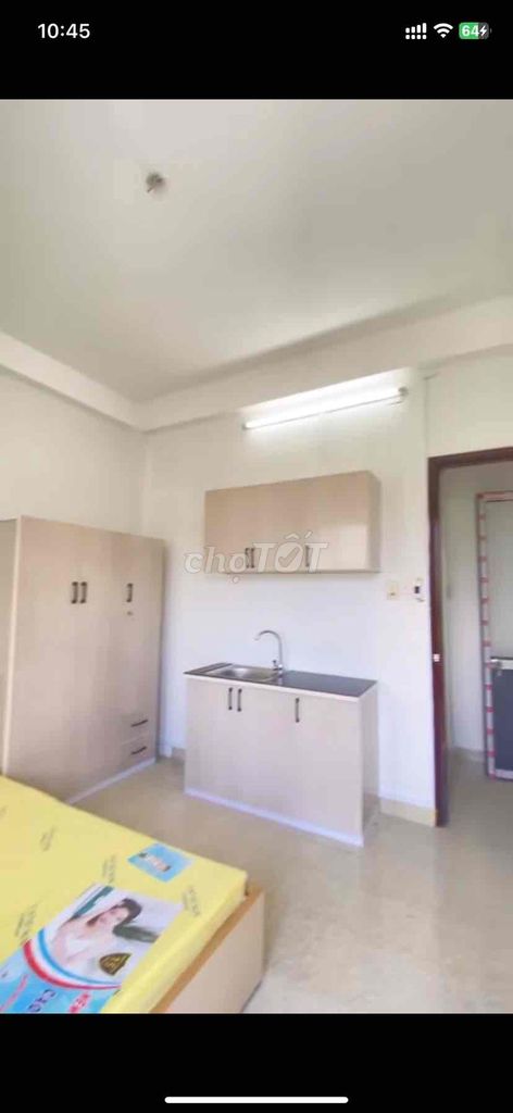 Rent the Bancol full interior, 1st floor Nơ Trang Long, alley truck