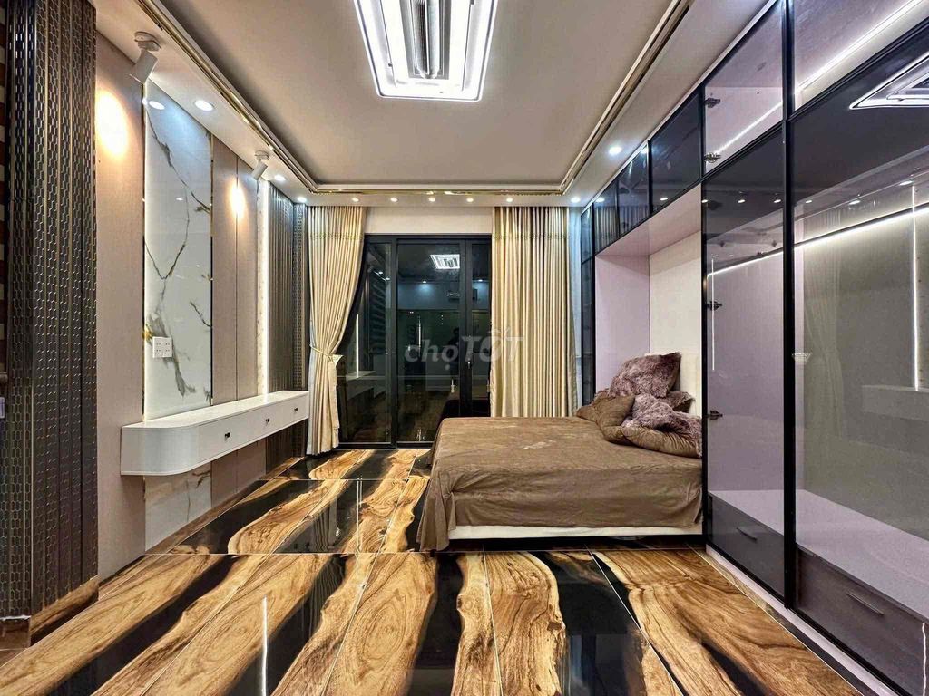 The new house with the full interior elevator