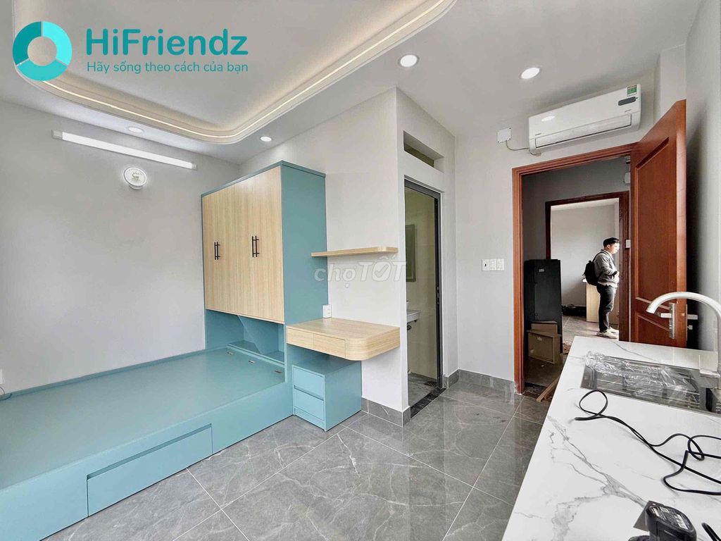 Rent your own balcony studio, beautiful interior-- Lê Đình Cẩn, Bình Tân