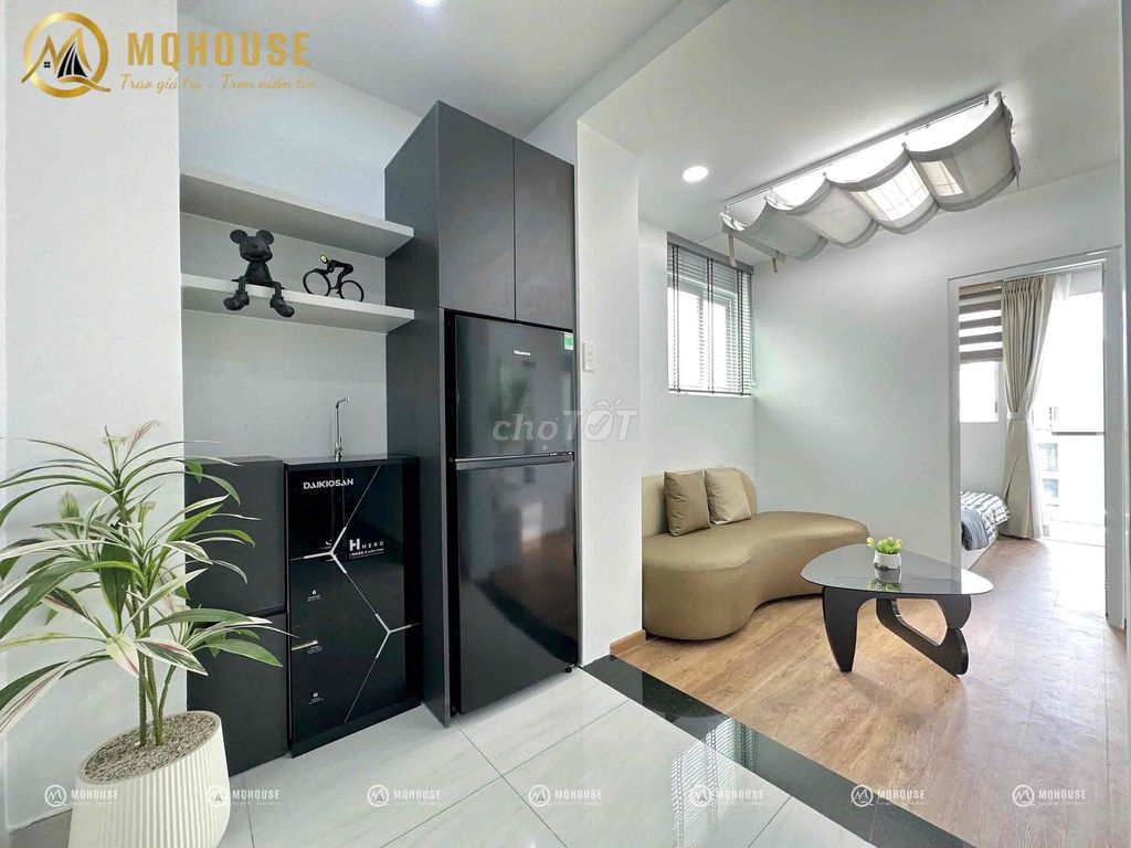A two - bedroom apartment — in the middle of a noisy town, with a small corner to keep quiet