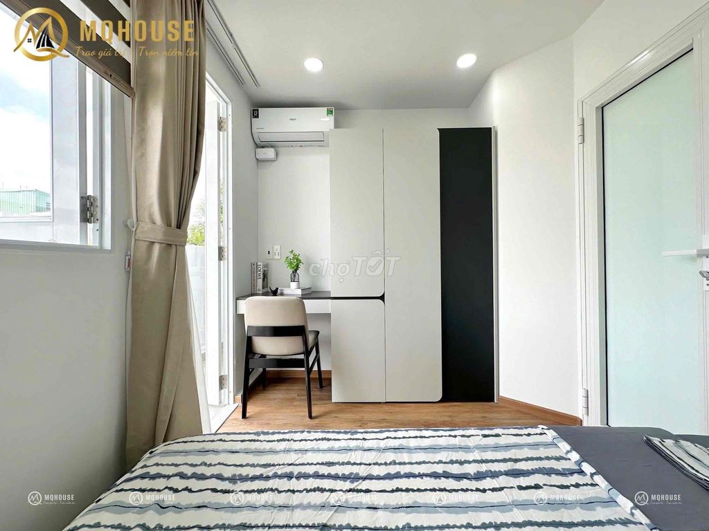 A two - bedroom apartment — in the middle of a noisy town, with a small corner to keep quiet