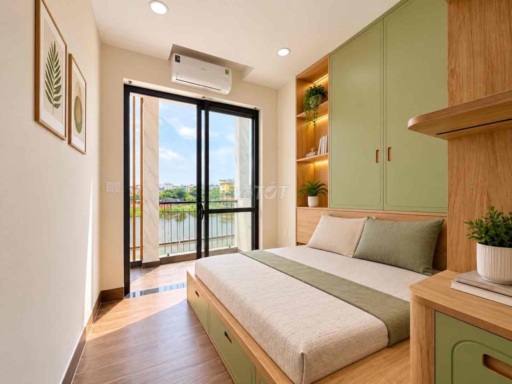 A 2-Stimored apartment complete new interior.