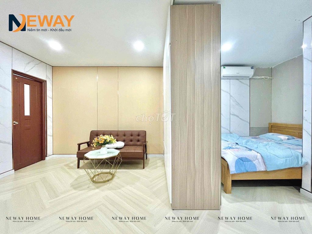 The balcony studio -- the private washing machine -- right at Sơn Kỳ -- the new home.