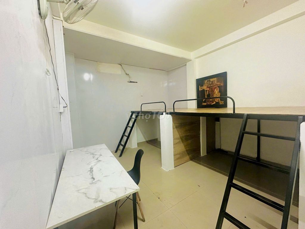 Studio 1 bedroom, kitchen, toilet.