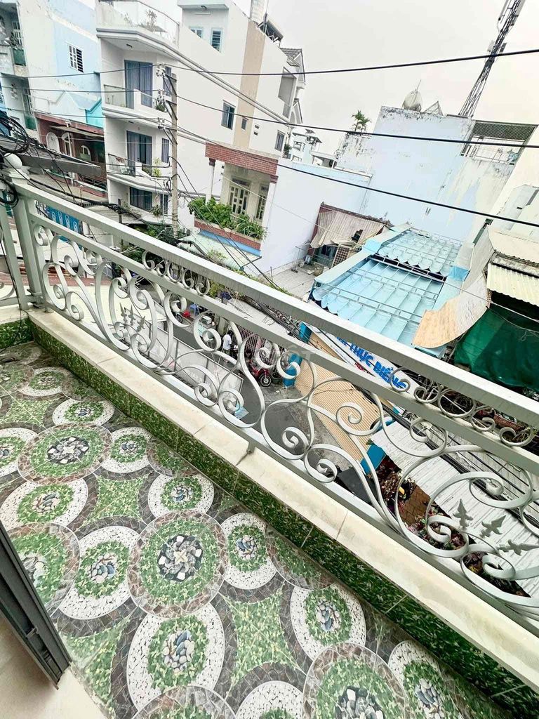 Rent a room with an interior balcony.