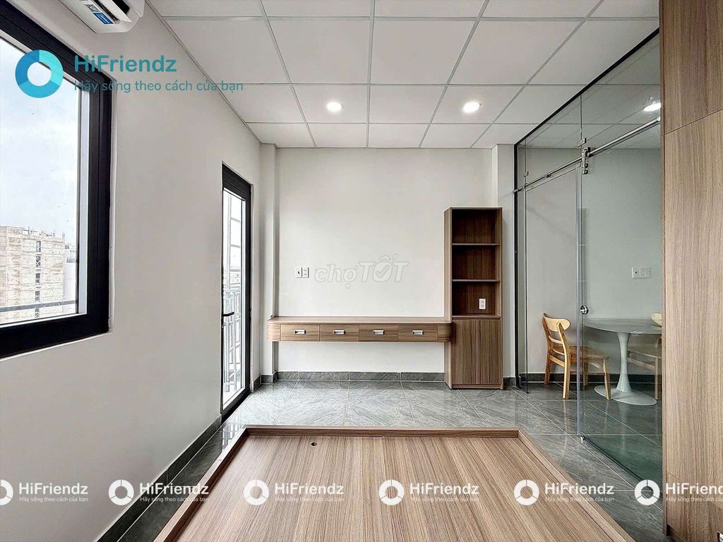 A high-end bedroom with separate washing machines.