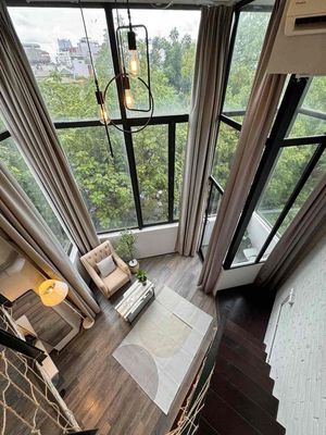 The service apartment for the balcony studio. Full interior 7 near Q4 District 1.