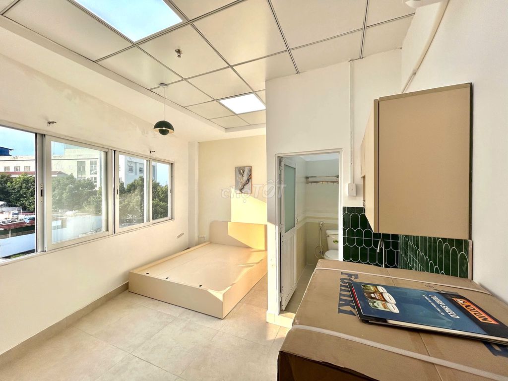 Rent the apartment full Kinh Dương Vương district 6.