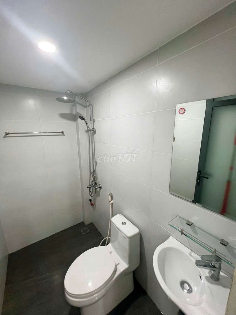Super-new balcony studio right near the American toilet.