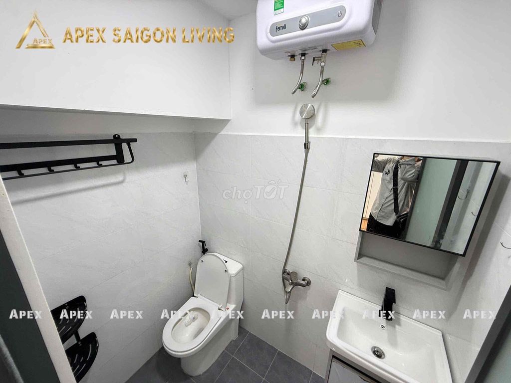 The balcony studio apartment. He's at the University of hutech.