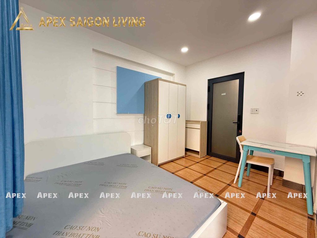 The balcony studio apartment. He's at the University of hutech.