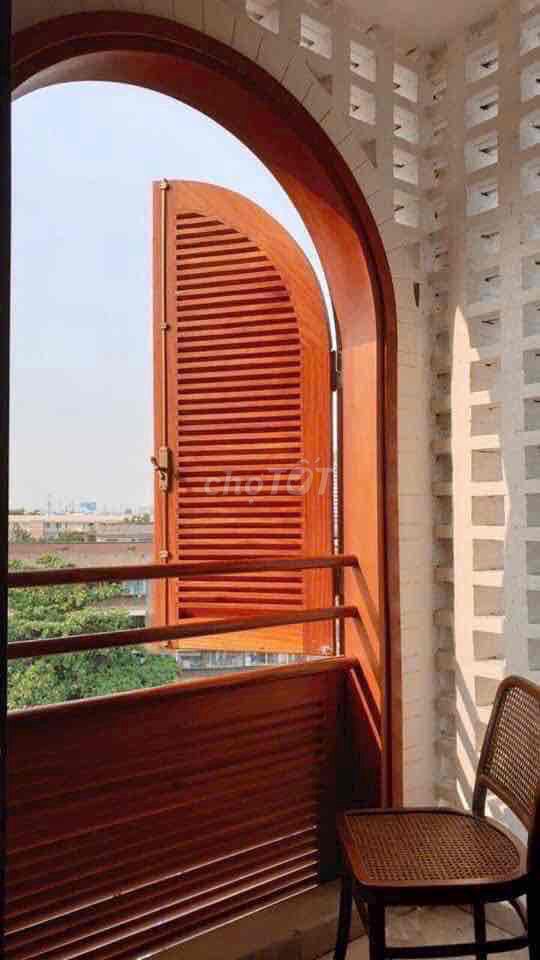 A minimal style studio, cool view balcony near blue row